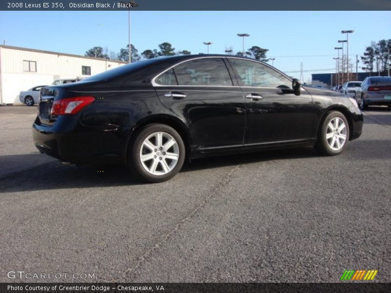 Obsidian Black / Black 2008 Lexus ES 350