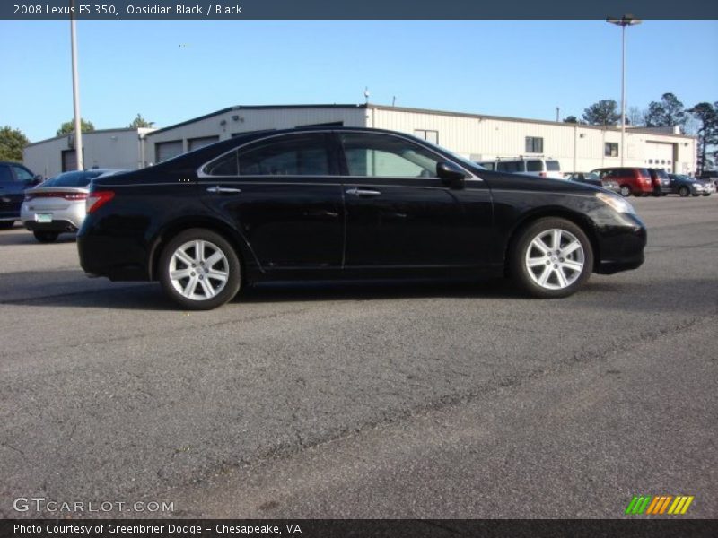 Obsidian Black / Black 2008 Lexus ES 350
