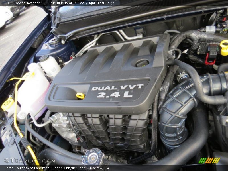 True Blue Pearl / Black/Light Frost Beige 2014 Dodge Avenger SE