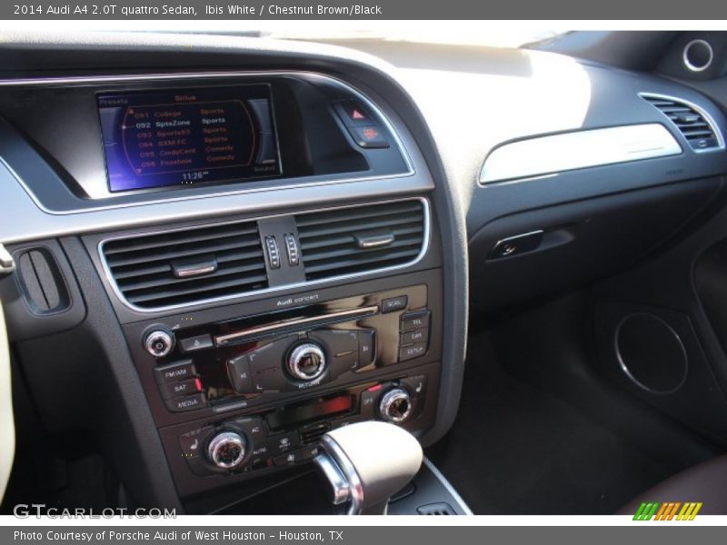 Ibis White / Chestnut Brown/Black 2014 Audi A4 2.0T quattro Sedan