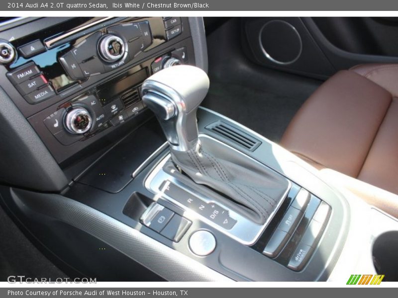 Ibis White / Chestnut Brown/Black 2014 Audi A4 2.0T quattro Sedan