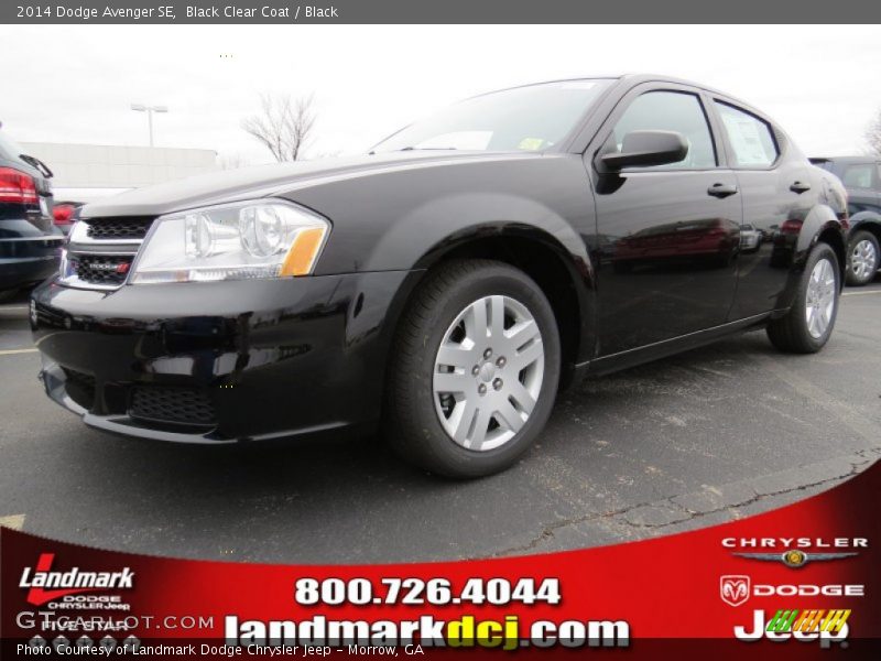 Black Clear Coat / Black 2014 Dodge Avenger SE