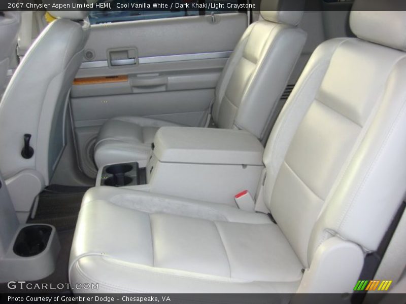 Cool Vanilla White / Dark Khaki/Light Graystone 2007 Chrysler Aspen Limited HEMI