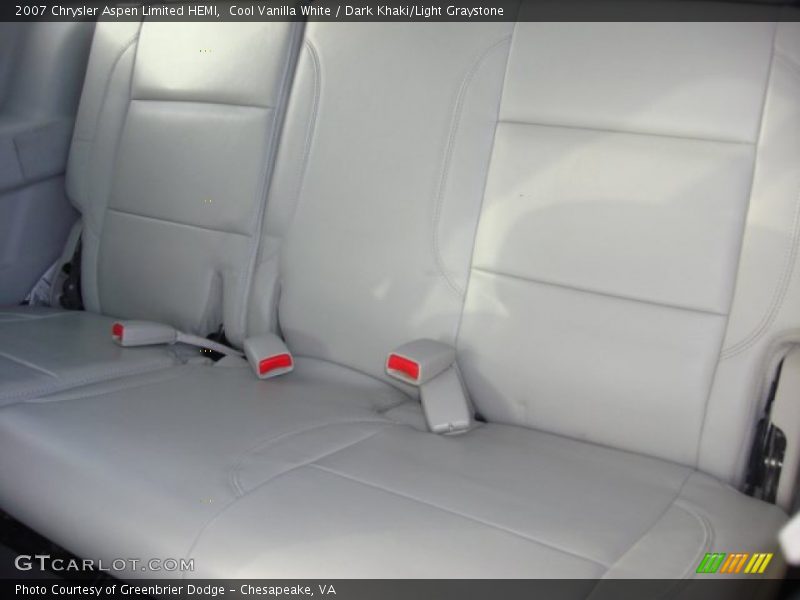 Cool Vanilla White / Dark Khaki/Light Graystone 2007 Chrysler Aspen Limited HEMI