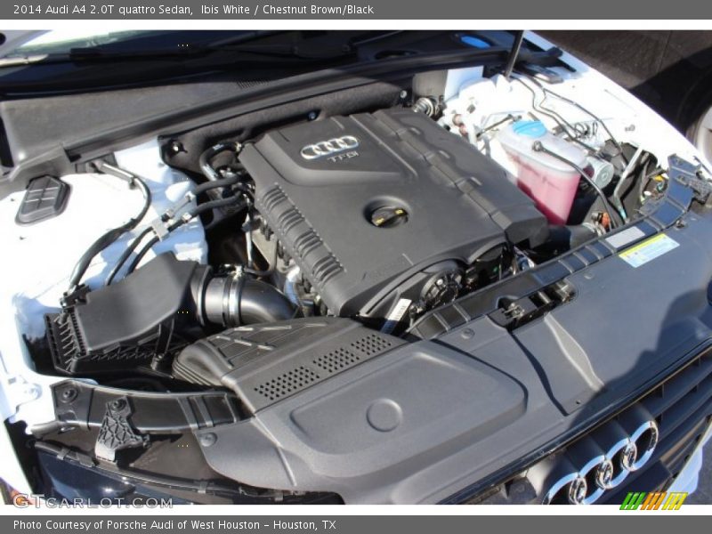 Ibis White / Chestnut Brown/Black 2014 Audi A4 2.0T quattro Sedan