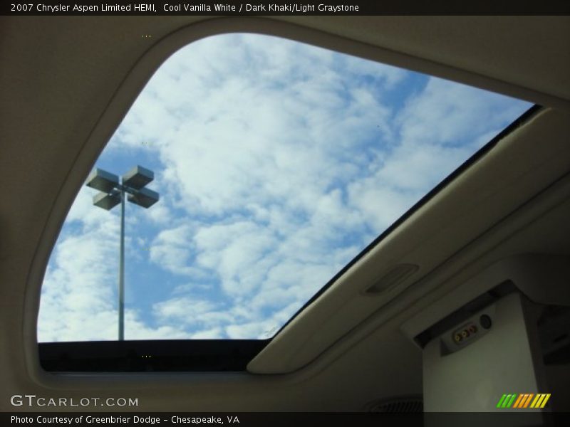 Cool Vanilla White / Dark Khaki/Light Graystone 2007 Chrysler Aspen Limited HEMI