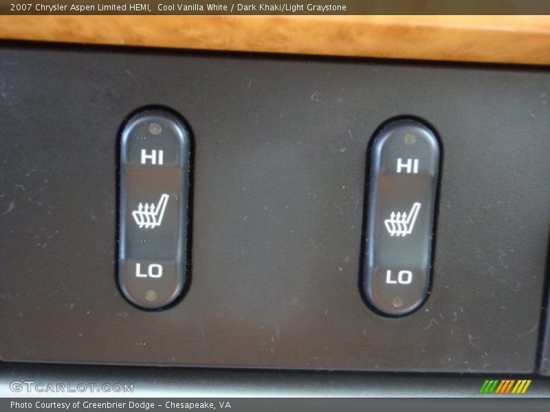 Cool Vanilla White / Dark Khaki/Light Graystone 2007 Chrysler Aspen Limited HEMI