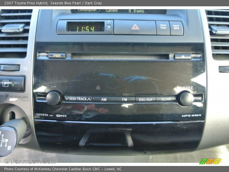 Seaside Blue Pearl / Dark Gray 2007 Toyota Prius Hybrid