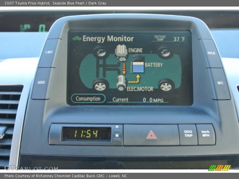 Seaside Blue Pearl / Dark Gray 2007 Toyota Prius Hybrid