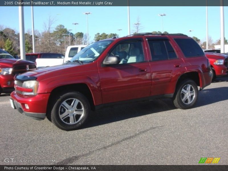 Medium Red Metallic / Light Gray 2005 Chevrolet TrailBlazer LT