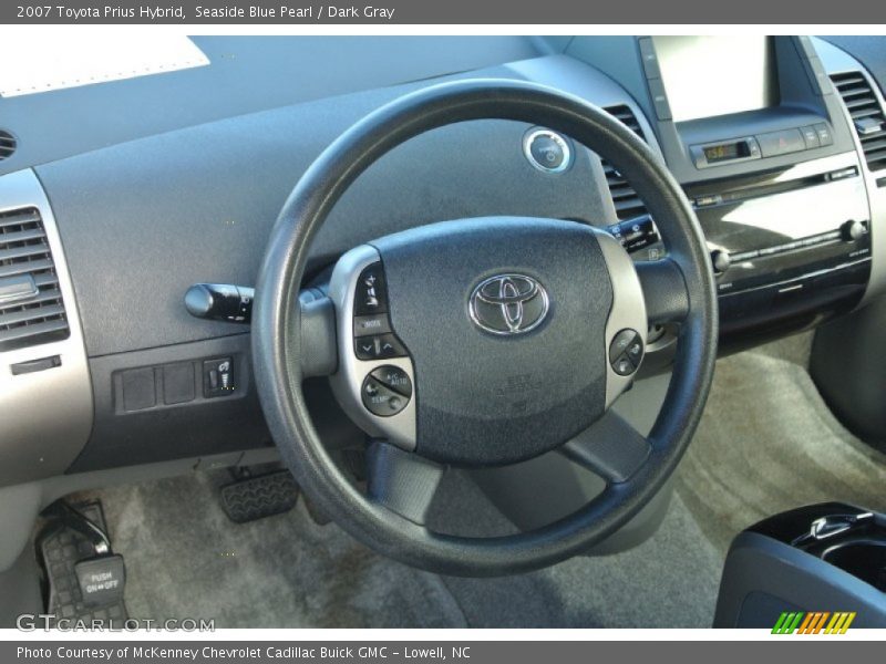 Seaside Blue Pearl / Dark Gray 2007 Toyota Prius Hybrid