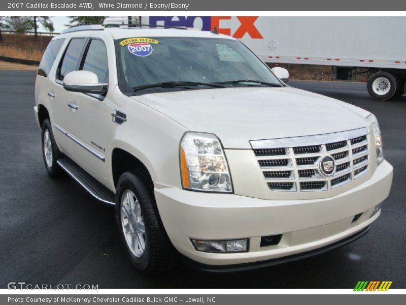 White Diamond / Ebony/Ebony 2007 Cadillac Escalade AWD