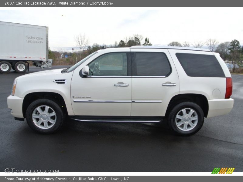 White Diamond / Ebony/Ebony 2007 Cadillac Escalade AWD
