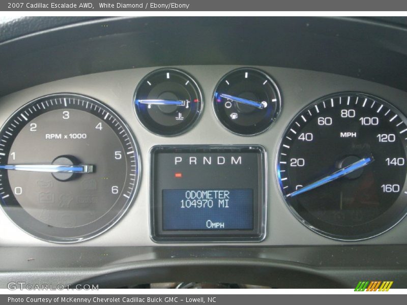 White Diamond / Ebony/Ebony 2007 Cadillac Escalade AWD