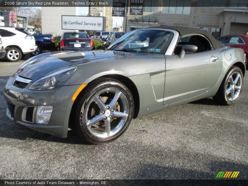 Techno Gray / Black 2008 Saturn Sky Red Line Roadster