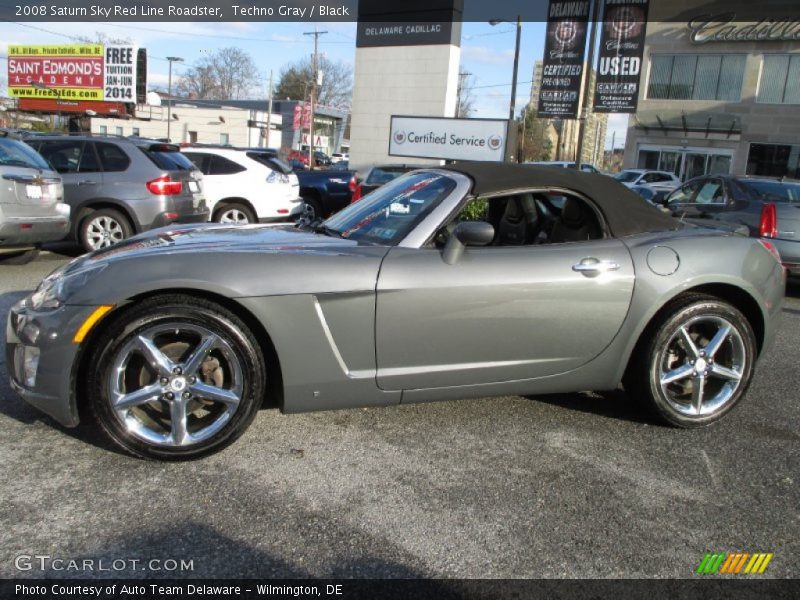 Techno Gray / Black 2008 Saturn Sky Red Line Roadster