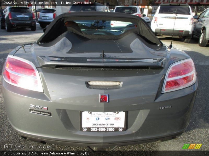 Techno Gray / Black 2008 Saturn Sky Red Line Roadster