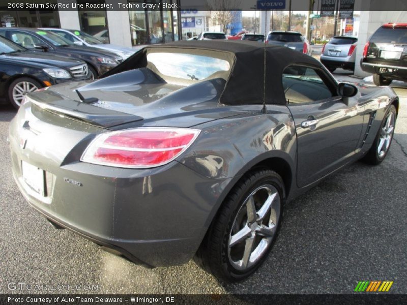 Techno Gray / Black 2008 Saturn Sky Red Line Roadster