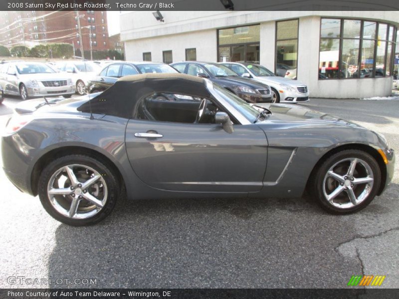 Techno Gray / Black 2008 Saturn Sky Red Line Roadster
