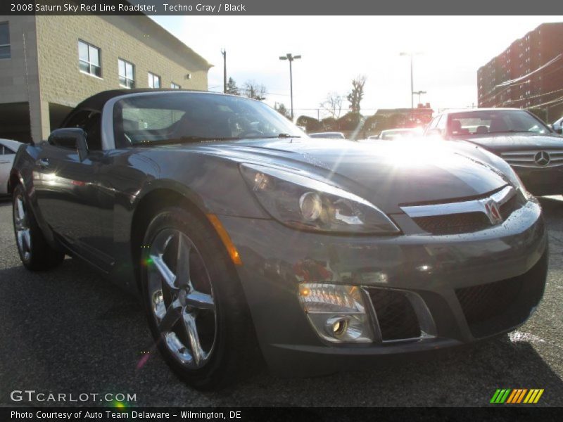 Techno Gray / Black 2008 Saturn Sky Red Line Roadster