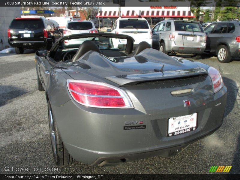 Techno Gray / Black 2008 Saturn Sky Red Line Roadster