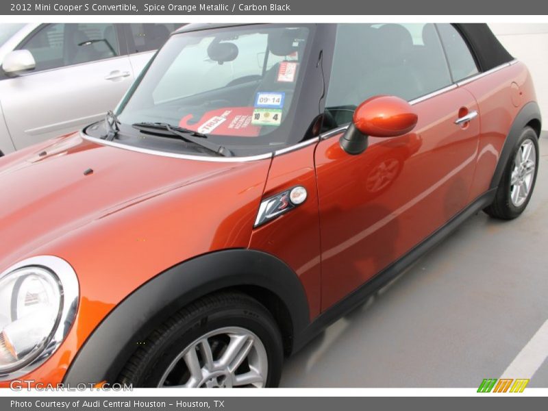 Spice Orange Metallic / Carbon Black 2012 Mini Cooper S Convertible