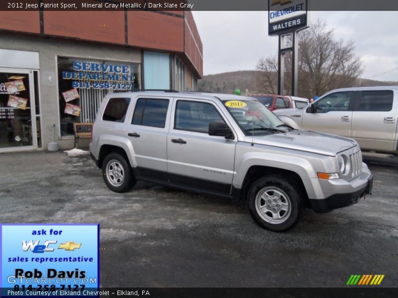 Mineral Gray Metallic / Dark Slate Gray 2012 Jeep Patriot Sport