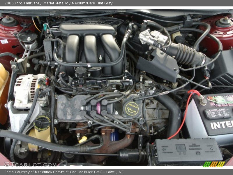 Merlot Metallic / Medium/Dark Flint Grey 2006 Ford Taurus SE