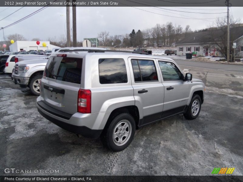 Mineral Gray Metallic / Dark Slate Gray 2012 Jeep Patriot Sport