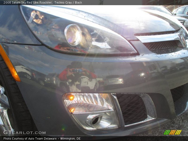 Techno Gray / Black 2008 Saturn Sky Red Line Roadster
