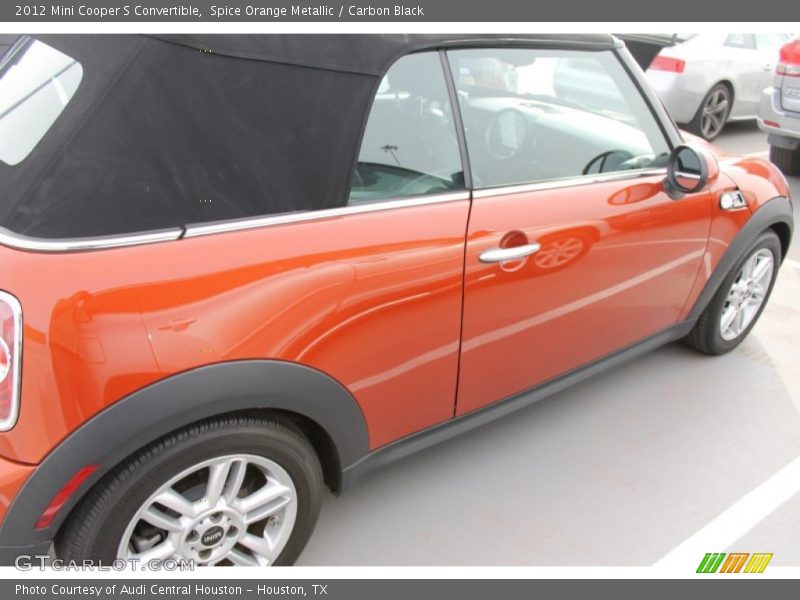 Spice Orange Metallic / Carbon Black 2012 Mini Cooper S Convertible