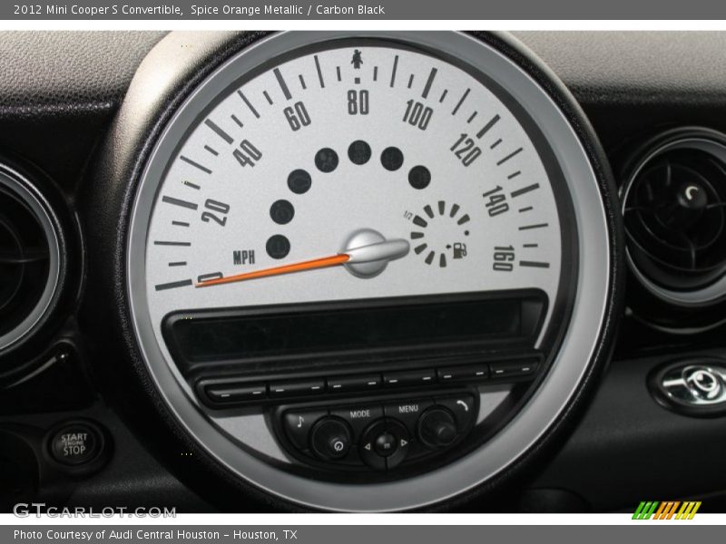 Spice Orange Metallic / Carbon Black 2012 Mini Cooper S Convertible