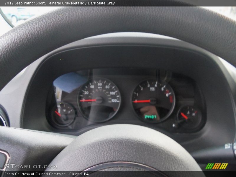 Mineral Gray Metallic / Dark Slate Gray 2012 Jeep Patriot Sport