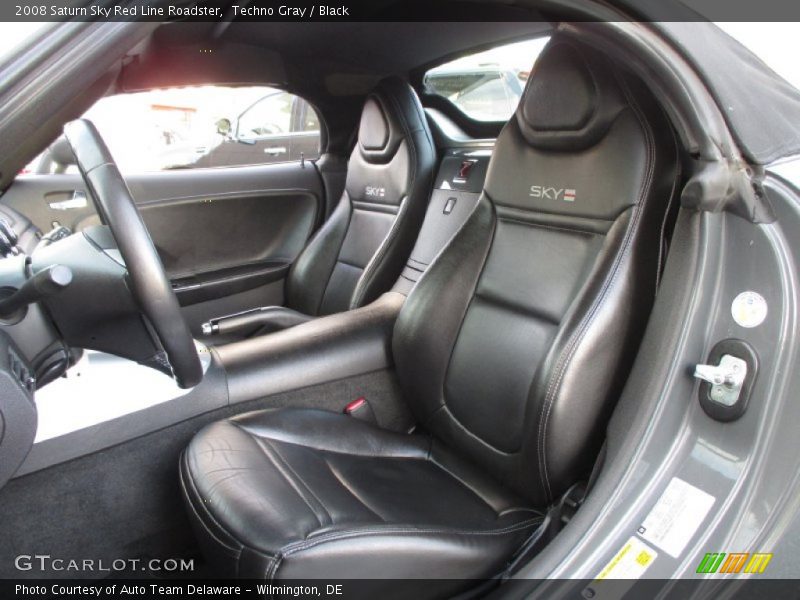 Techno Gray / Black 2008 Saturn Sky Red Line Roadster