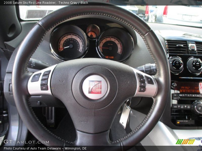 Techno Gray / Black 2008 Saturn Sky Red Line Roadster
