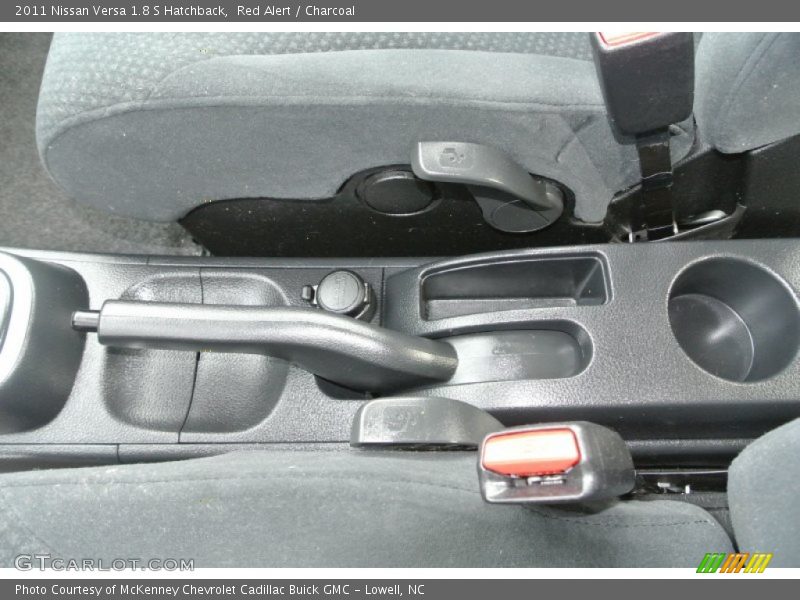 Red Alert / Charcoal 2011 Nissan Versa 1.8 S Hatchback