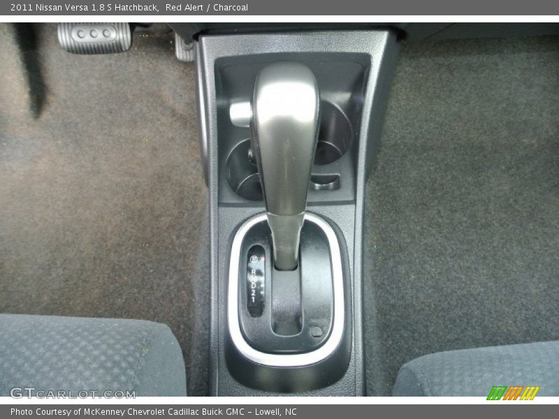 Red Alert / Charcoal 2011 Nissan Versa 1.8 S Hatchback