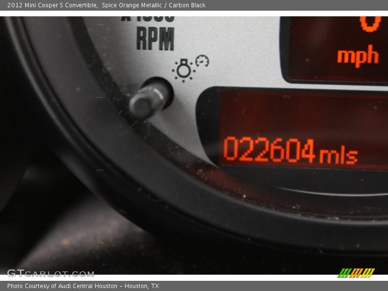 Spice Orange Metallic / Carbon Black 2012 Mini Cooper S Convertible