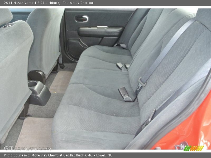 Red Alert / Charcoal 2011 Nissan Versa 1.8 S Hatchback