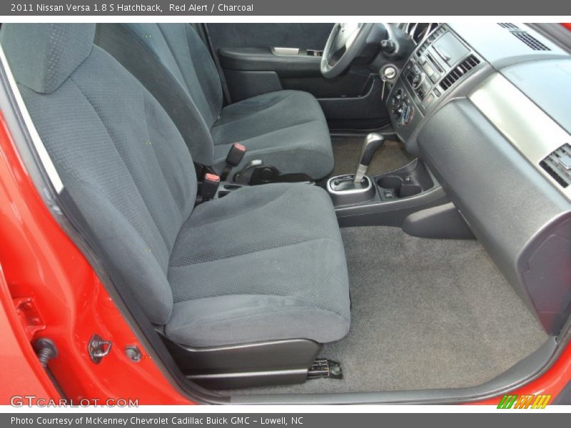 Red Alert / Charcoal 2011 Nissan Versa 1.8 S Hatchback
