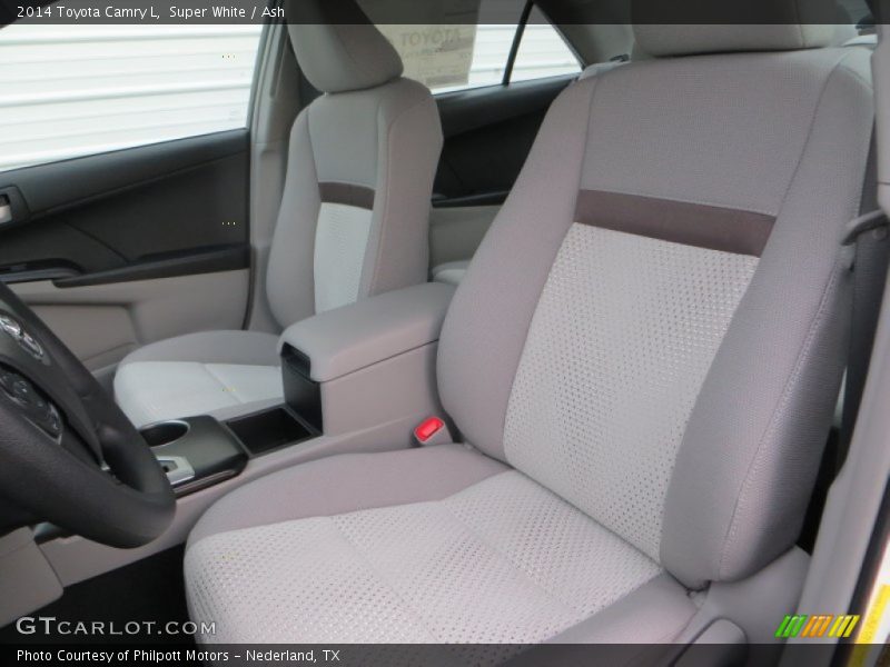 Front Seat of 2014 Camry L