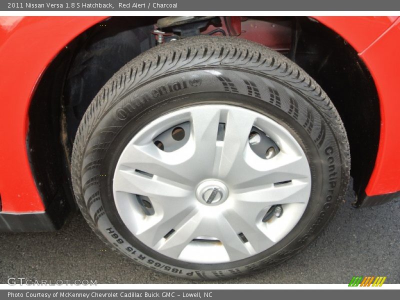 Red Alert / Charcoal 2011 Nissan Versa 1.8 S Hatchback