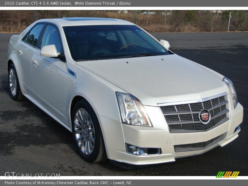 White Diamond Tricoat / Ebony 2010 Cadillac CTS 4 3.6 AWD Sedan