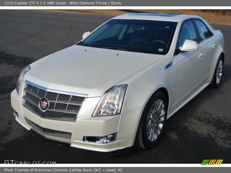 White Diamond Tricoat / Ebony 2010 Cadillac CTS 4 3.6 AWD Sedan