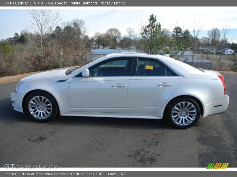 White Diamond Tricoat / Ebony 2010 Cadillac CTS 4 3.6 AWD Sedan