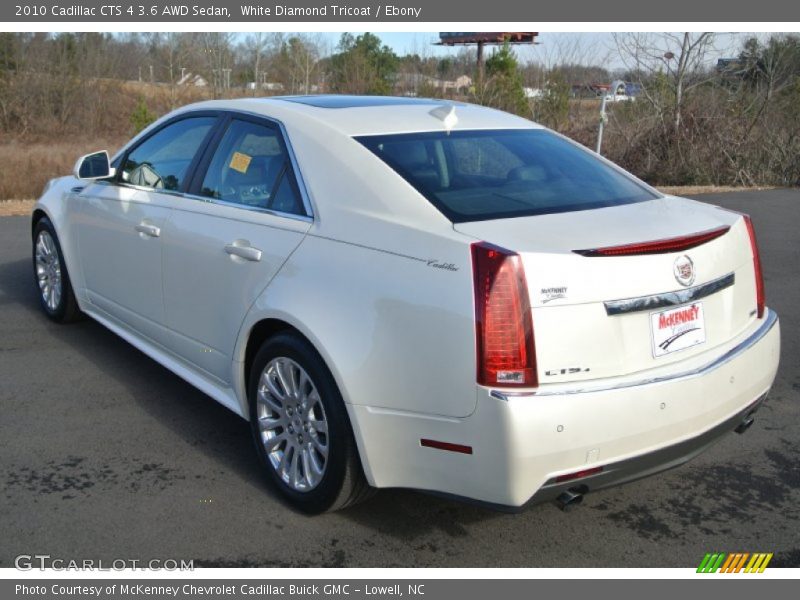 White Diamond Tricoat / Ebony 2010 Cadillac CTS 4 3.6 AWD Sedan