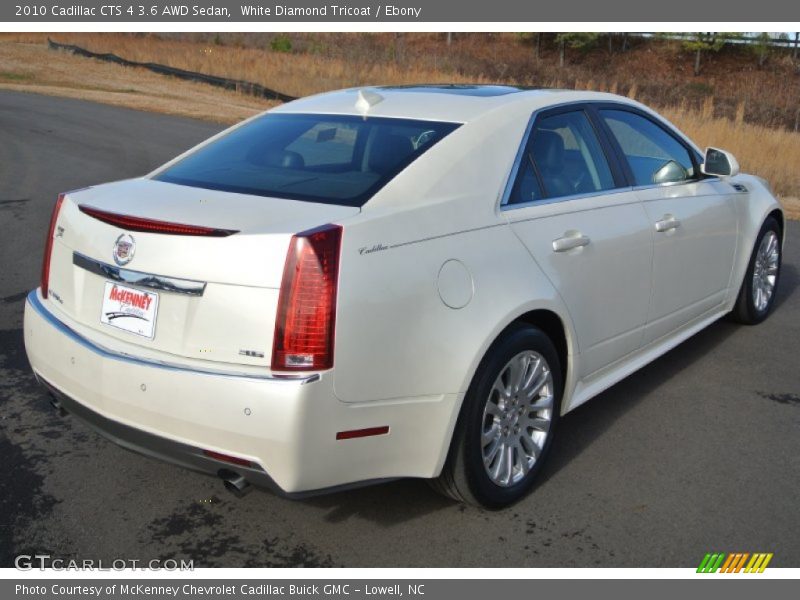 White Diamond Tricoat / Ebony 2010 Cadillac CTS 4 3.6 AWD Sedan