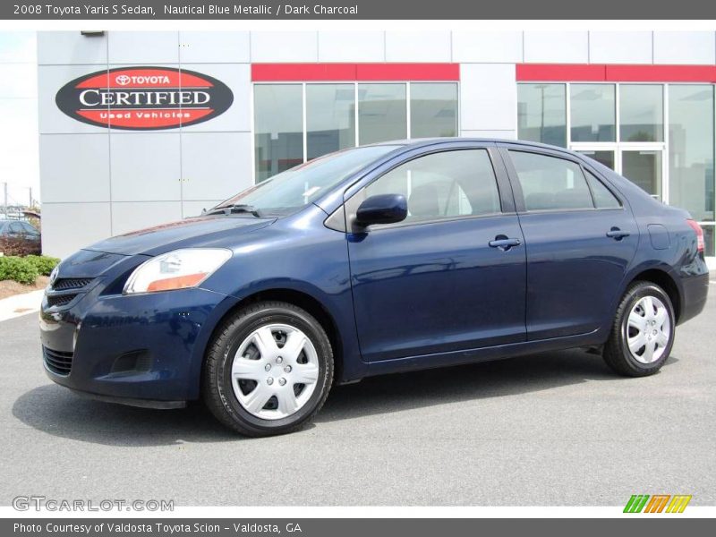 Nautical Blue Metallic / Dark Charcoal 2008 Toyota Yaris S Sedan