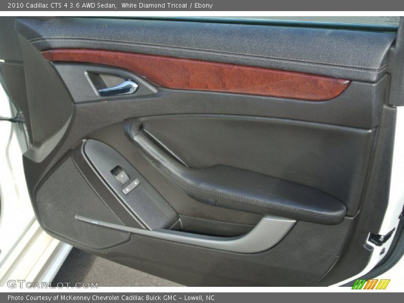 White Diamond Tricoat / Ebony 2010 Cadillac CTS 4 3.6 AWD Sedan