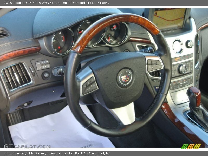 White Diamond Tricoat / Ebony 2010 Cadillac CTS 4 3.6 AWD Sedan